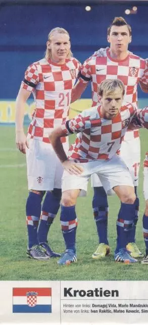 постер А4 футбол зб. Хорватія 2014 Кікер / Croatia national football team poster