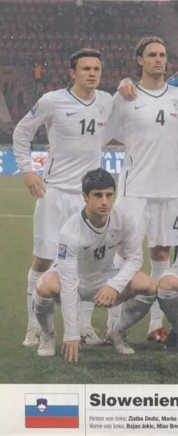 постер А4 футбол зб.Словенія 2010 Кікер / Slovenia national football team poster