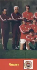 постер А4 футбол зб. Угорщина 1978 Кікер / Hungary national football team poster