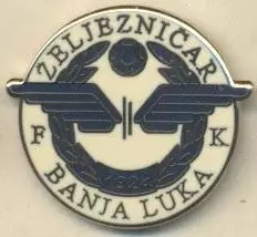 футбол.клуб Желєзнічар БЛ (Боснія) ЕМАЛЬ / FK Zeljeznicar BL,Bosnia football pin