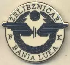 футбол.клуб Желєзнічар БЛ (Боснія) ЕМАЛЬ / FK Zeljeznicar BL,Bosnia football pin