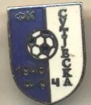 футбол.клуб Сутьєска Фоча (Боснія) ЕМАЛЬ /FK Sutjeska Foca,Bosnia football badge