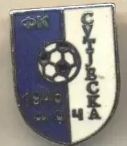 футбол.клуб Сутьєска Фоча (Боснія) ЕМАЛЬ /FK Sutjeska Foca,Bosnia football badge