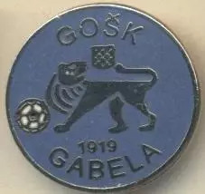 футбол.клуб ГОШК Габела (Боснія)2 ЕМАЛЬ/GOSK Gabela,Bosnia football enamel badge