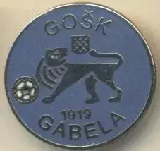 футбол.клуб ГОШК Габела (Боснія)2 ЕМАЛЬ/GOSK Gabela,Bosnia football enamel badge