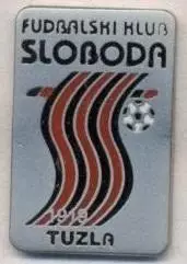 футбол.клуб Слобода Тузла (Боснія1 ЕМАЛЬ/Sloboda Tuzla,Bosnia football pin badge