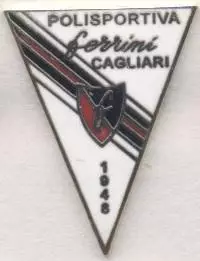 футбол.клуб Ф.Кальярі (Італія) офіц. ЕМАЛЬ / Ferrini Cagliari,Italy football pin