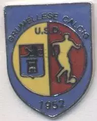 футбол.клуб Грумеллєзе (Італія) офіц. ЕМАЛЬ/Grumellese Calcio,Italy football pin
