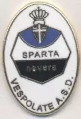 футбол.клуб Спарта Новара (Італія) ЕМАЛЬ /Sparta Novara,Italy football pin badge