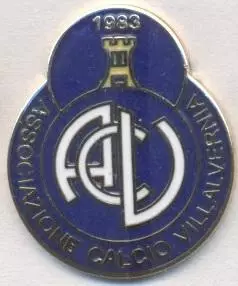 футбол.клуб Віллавернія (Італія) офіц.1 ЕМАЛЬ /AC Villavernia,Italy football pin