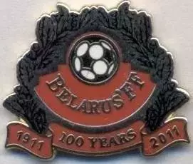 Білорусь, федерація футболу, ювілей 100, ЕМАЛЬ / Belarus football federation pin