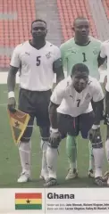 постер А4 футбол зб. Гана 2010 Кікер /Ghana national football team Kicker poster