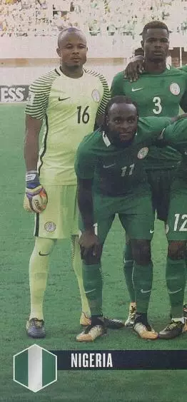 постер А4 футбол зб. Нігерія 2018 Кікер / Nigeria national football team poster