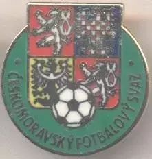 Чехія, федерація футболу, №3, ЕМАЛЬ / Czechia football federation enamel badge