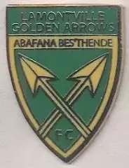 футбол.клуб Ламонтвіль (ПАР) ЕМАЛЬ / Lamontville,South Africa football pin badge