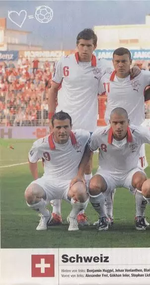 постер А4 футбол зб.Швейцарія 2010 Кікер /Switzerland natio.football team poster