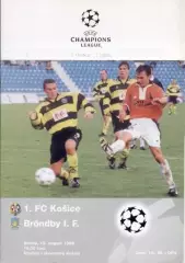 прог.Кошице/Kosice Slovak/Словаччина-Brondby IF Denmark/Данія 1998 match program