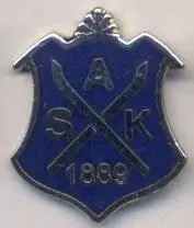 футбол.клуб Аскер (Норвегія)1 ЕМАЛЬ / Asker SK, Norway football enamel pin badge