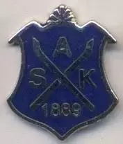 футбол.клуб Аскер (Норвегія)1 ЕМАЛЬ / Asker SK, Norway football enamel pin badge