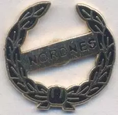 футбол.клуб Норднес Берген (Норвегія) ЕМАЛЬ / Nordnes Bergen,Norway football pin