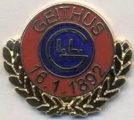 футбол.клуб Гейтхус (Норвегія) ЕМАЛЬ/Geithus IL,Norway football enamel pin badge