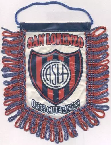 вимпел 14х11 футбол Сан-Лоренсо Аргент.офіц./San Lorenzo,Argent.football pennant