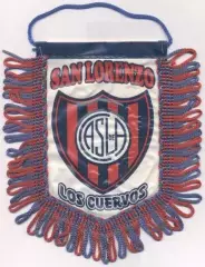 вимпел 14х11 футбол Сан-Лоренсо Аргент.офіц./San Lorenzo,Argent.football pennant
