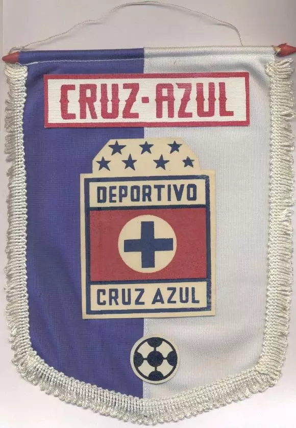 вимпел 25х20 футбол Крус Асуль (Мексика) офіц?/Cruz Azul,Mexico football pennant