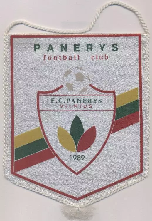 вимпел 21х17 футбол Панеріс (Литва/FC Panerys Vilnius,Lithuania football pennant
