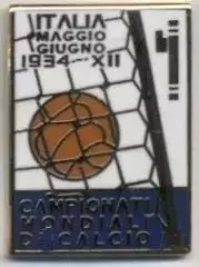 Чемп-т Світу ЧС-1934 емблема ЕМАЛЬ / World cup Italy football replica pin badge