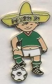 Чемпіонат Світу ЧС-1970 талісман ЕМАЛЬ / World cup 1970 Mexico mascot pin badge