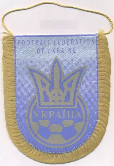 вимпел 15х13 федерація футболу Україна офіц./Ukraine football federation pennant 1