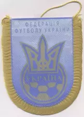 вимпел 15х13 федерація футболу Україна офіц./Ukraine football federation pennant
