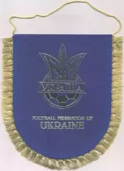 вимпел 19х17 федерація футболу Україна офіц./Ukraine football federation pennant