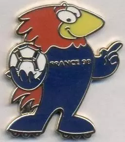 Чемпіонат Світу ЧС-1998 талісман ЕМАЛЬ / World cup 1998 France mascot pin badge