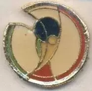 Чемп-т Світу 2002 (Японія-Корея) емблема важмет / World cup 2002 Japan-Korea pin