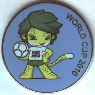 Чемпіонат Світу ЧС-2010 талісман 2 ЕМАЛЬ/World cup South Africa mascot pin badge