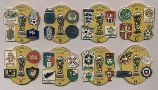 Чемп-т Світу ЧС-2010, 8 груп ЕМАЛЬ ЕКСКЛЮЗИВ'3D' /World Cup 2010: 8 pin's badges