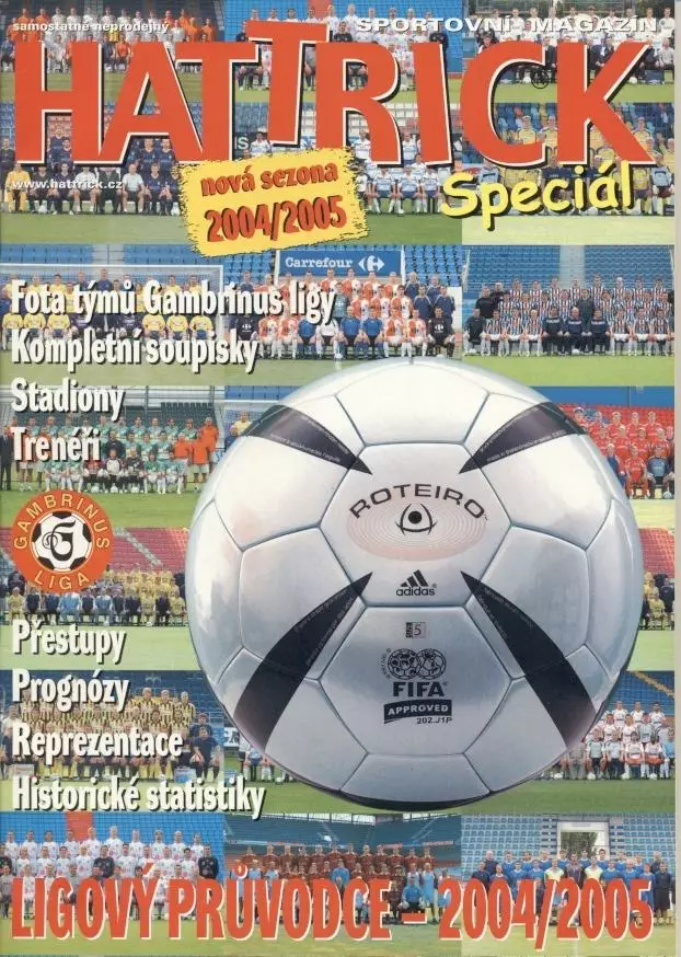 Футбол,Чехія Чемп-т 2004-05 спецвид.Хеттрик/Hattrick Czech football league guide