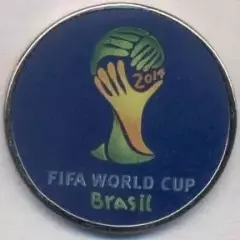 Чемпіонат Світу ЧС-2014 офіц.3 важмет / World cup Brazil football logo pin badge