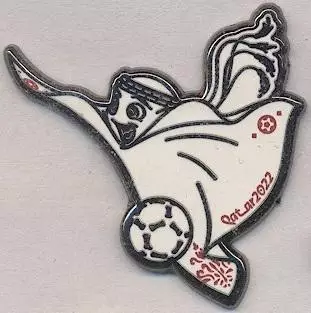 Чемп-т Світу ЧС-2022 Катар талісман3 важмет /World cup football mascot pin badge