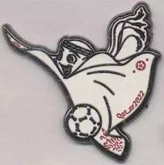 Чемп-т Світу ЧС-2022 Катар талісман3 важмет /World cup football mascot pin badge