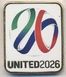 Чемпіонат Світу ЧС-2026 емблема 2 важмет /World cup 2026 football logo pin badge