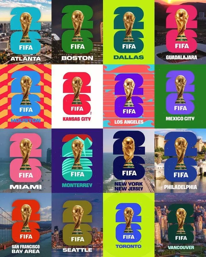 Чемпт Світу 2026 міста США(12) '3D'ЕМАЛЬ/World cup 2026 USA cities 12 pin badges 1