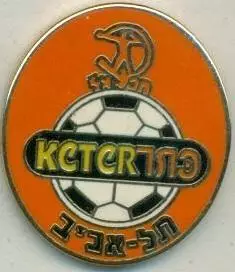 футбол.клуб Хапоель Тель-Авів Ізраїль2 ЕМАЛЬ/Hapoel Tel Aviv,Israel football pin