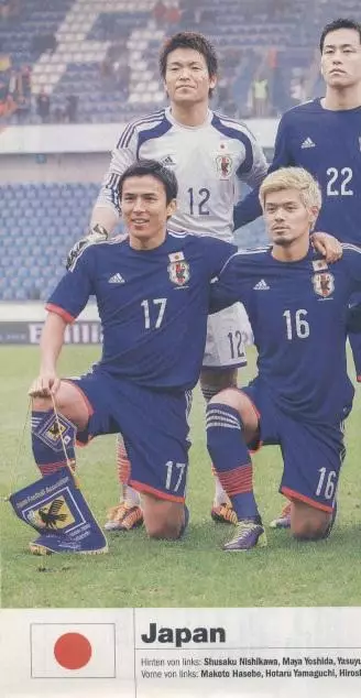 постер А4 футбол зб.Японія 2014 Кікер/Japan national football team Kicker poster