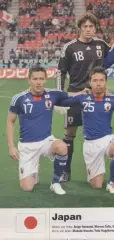 постер А4 футбол зб.Японія 2010 Кікер/Japan national football team Kicker poster