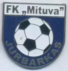 футбол.клуб Мітува (Литва) важмет /Mituva Jurbarkas,Lithuania football pin badge