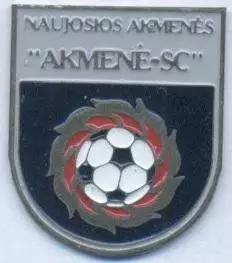 футбол.клуб Акмянє (Литва) важмет/Naujoji Akmene SC,Lithuania football pin badge