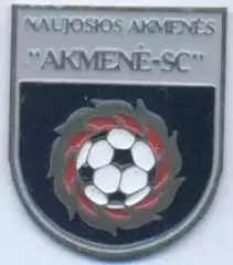 футбол.клуб Акмянє (Литва) важмет/Naujoji Akmene SC,Lithuania football pin badge